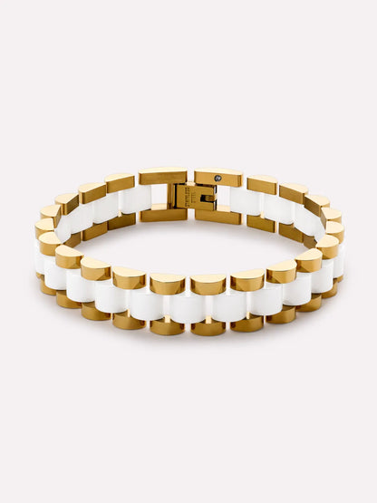 Gold/White Ceramic