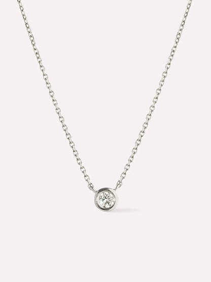 10K Solid White Gold