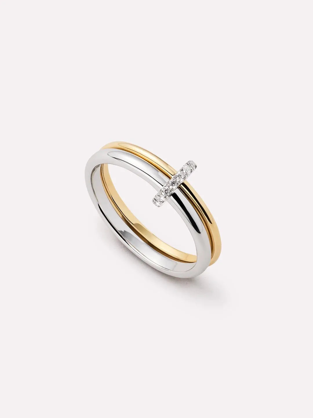 10K Solid Yellow Gold/ Sterling Silver